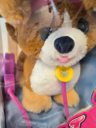 OUTLET TM Toys Sprint Puppy Interaktywny piesek Corgi na smyczy szczeka USZKODZONE OPAKOWANIE