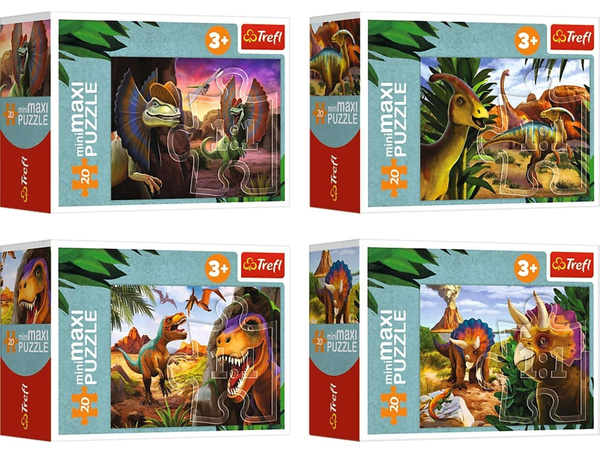 OUTLET Trefl Puzzle miniMAXI DInozaury #1 USZKODZONE OPAKOWANIE