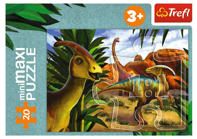 OUTLET Trefl Puzzle miniMAXI DInozaury #1 USZKODZONE OPAKOWANIE