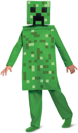 OUTLET Minecraft strój karnawałowy dla chłopca Creeper kostium przebranie 134-146 cm (10-12 lat) PO ZWROCIE