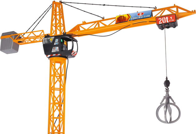 OUTLET Mega Crane Dźwig Żuraw z dźwiękiem zdalnie sterowany 120 cm + pilot USZKODZONE OPAKOWANIE