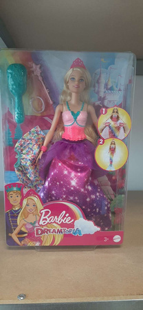 OUTLET Lalka Barbie Dreamtopia Księżniczka Syrenia przemiana USZKODZONE OPAKOWANIE