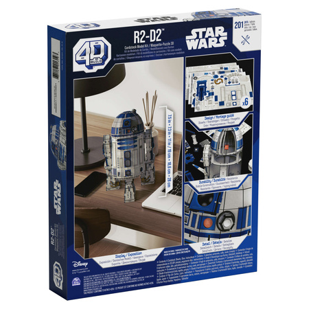 OUTLET Puzzle 4D Build Star Wars Gwiezdne Wojny R2-D2 model figurka 3D do złożenia USZKODZONE OPAKOWANIE