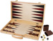 OUTLET Drewniane Szachy i Backgammon zestaw w skrzyni WADLIWY