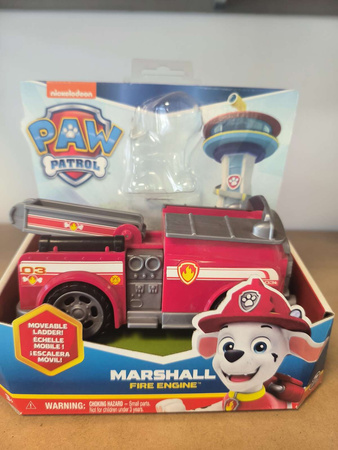 OUTLET Psi Patrol 2w1 Marshall Wóz strażacki Pojazd Auto Samochód + figurka piesek NIEKOMPLETNY