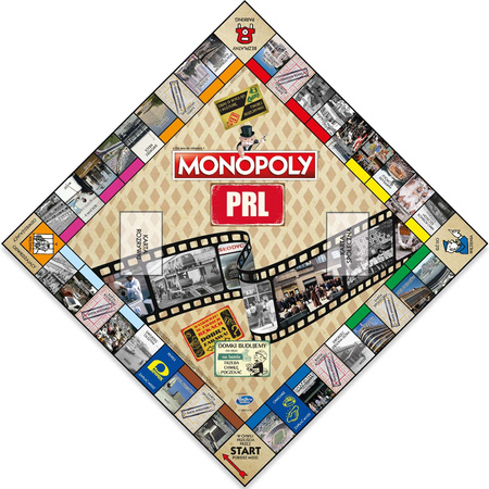 OUTLET Monopoly PRL Planszowa gra strategiczna + kolekcjonerski Maluch Fiat 126p Winning Moves BRAK FOLII