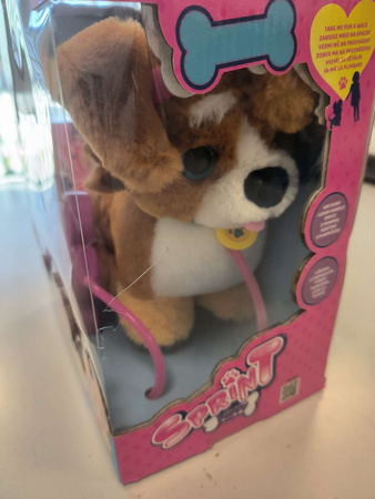 OUTLET TM Toys Sprint Puppy Interaktywny piesek Corgi na smyczy szczeka USZKODZONE OPAKOWANIE