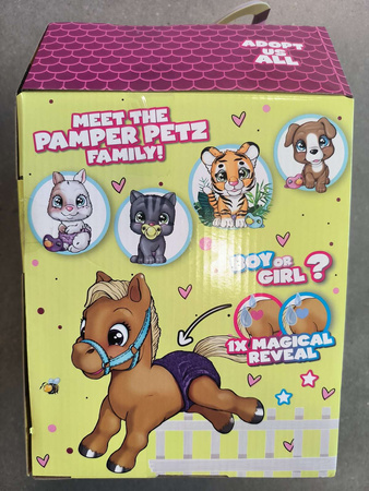 OUTLET Pamper Petz Konik Interaktywny figurka kucyk + akcesoria Pieluszkowy Gang NIEKOMPLETNY