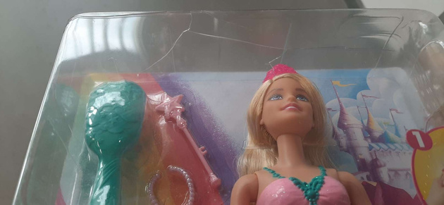 OUTLET Lalka Barbie Dreamtopia Księżniczka Syrenia przemiana USZKODZONE OPAKOWANIE