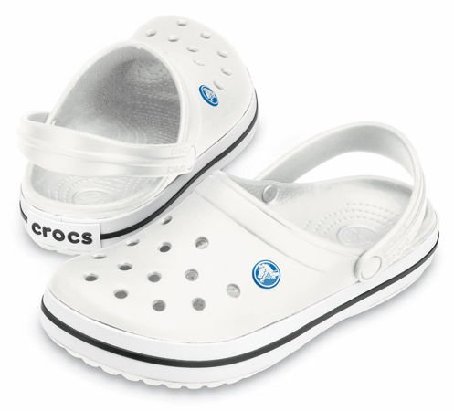 Crocs Crocband Białe Klapki Dla Lekarzy